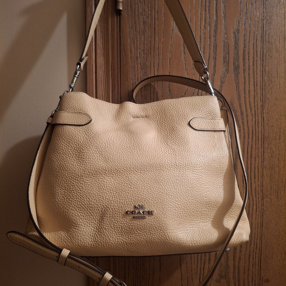 Coach Hanna Yellow Leather Crossbody Purse